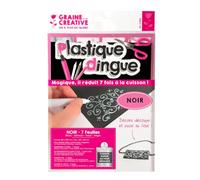 Plastique fou 7 feuilles 26,2 x 20,2 cm - Noir Noir G