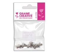 GRAINE CREATIVE Sachet de 6 boutons col à vis pour FIMO