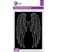 GRAINE CREATIVE Transfert thermocollant Clou et Strass Aile d'ange