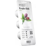 Capsules de jardinage intelligentes Click and Grow avec graines et substrat - Piment violet, 3pcs