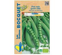 Graine - Semence - Pois nain Merveille de Kelvedon - Bio- Certifiées ECOCERT FR-BIO-01