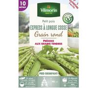 Vilmorin Pois Express a Longue cosse Boite série 10m, Vert