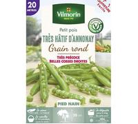Graine - Vilmorin - Pois Nain à Grain Rond Très Hâtif d' Annonay - 20 m