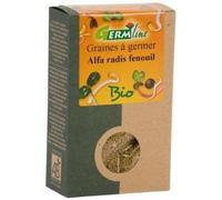 GERM'LINE - Graines à Germer Alfalfa, Radis & Fenouil Bio | Saveur Piquante & Anisée | Riche en Protéines & Fibres | Facile à Cultiver | Sachet 150g | Fabrication Française
