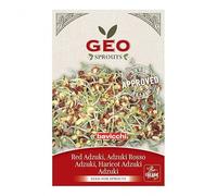 Graines à germer d’Azuki Rouge bio - 90g - GEO - Haricot japonais riche en protéines, fibres, fer et antioxydants - Germination maison - Vegan - Agriculture biologique