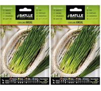 Graines aromatiques de Batlle - Ciboulette annuel (3g), Vert. (Lot de 2)