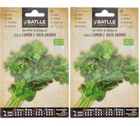 Graines Bio de Batlle - Persil commun à 2 grandes feuilles (5g), Vert (Lot de 2)