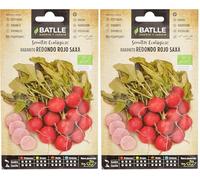 Graines Bio de Batlle - Radis rond rouge Saxa (5g) (Lot de 2)