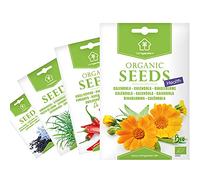 Graines Biologiques Minigarden, Sélection SANTÉ: Calendula, Piment "De Cayenne", Cumin Noir et Citronnelle