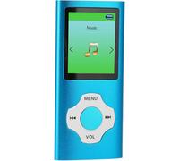 GRAINES CREATIVES BY PWLecteur Mp3 Avec Écran Lcd 1,8 Pouces, Enregistrement De Support De Lecteur Mp3 De Musique Portable, Radio Fm, Livre Électronique, Son Sans Perte, 64 Go Extensible (Bleu Ciel)