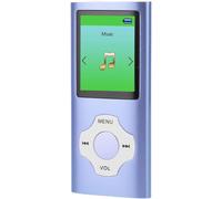 GRAINES CREATIVES BY PWLecteur Mp3, Écran 1,8 Pouces 64 Go Extensible 8 Heures De Lecture Lecteur De Musique Portable Pr En De La Radio Fm Enregistrement Livre Électronique (Bleu Foncé)