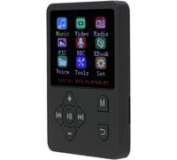GRAINES CREATIVES BY PWLecteur Mp3/Lecteur Mp4, Usb2.0 Écran Couleur Portable Léger Et Léger Support De Lecteur De Musique Hifi Pour Carte Mémoire Sd De 32 Go(Noir)