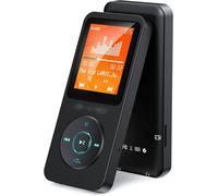 GRAINES CREATIVES BY PWLecteur Mp3 Mp4 Écran 1,8 Pouces Mémoire 8 Go Mémoire 64 Go Extensible Qualité Sonore Sans Perte Longue Durée De Vie De La Batterie Lecteur De Musique Portable Pour Étude (Noir