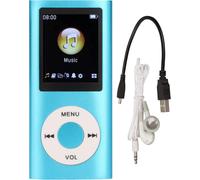 GRAINES CREATIVES BY PWLecteur Mp4, Lecteur Mp3, Lecteur De Musique Portable, Son Sans Perte, Écran Lcd Fin De 1,8 Pouces Prenant En Charge Jusqu'À 64 Go De Carte Mémoire Sd (Bleu)