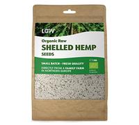 Graines de chanvre bio crues décortiquées de LOOV, Cœurs de chanvre, 1kg, Non traité à chaud, Nutriment préservé, Saveur noisette, Cultivé en région nordique, Source de protéines et acides gras oméga