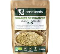 Graines de Chanvre Décortiquées BIO 500g | Européennes | Protéines, Oméga 3 | 100% Naturelles et Crues | Sans additifs ni conservateurs | Qualité supérieure