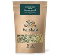 Graines de chanvre décortiquées biologiques Samskara | Origine UE | Source d'oméga 3 et 6, protéines équilibrées | Céto | pour smoothies, bols, garnitures et collations saines - 1 kg