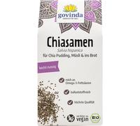 Graines de chia bio originales Qualité supérieure Govinda | Graines chia bio origine Europe - Chia graines bio sans OGM sans pesticides - 200g