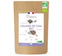 Graines de Chia BIO | Sélection Rigoureuse - Qualité Homogène | Transit et Perte de Poids | Riches en Oméga 3, Source de Fibres et de Protéines Végétales | Conditionnées en France | 500g | Terravita