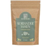 Graines de Coriandre Entières Alchemara (250g) - Graines de Coriandre - Épices Délicatement Séchées Idéales pour la Cuisine - Épices Aromatiques