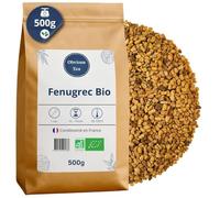 Graines de Fenugrec Bio en Vrac - Superaliment et Tisane, Confort Digestif, Détox et Appétit -Trigonella foenum-graecum L. - Agriculture Biologique - Conditionné en France - Sachet 500 gr (250 Tasses)