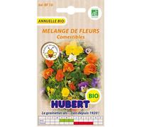 Graines de fleurs comestibles BIO - Mélange de fleurs annuelles - 2 g pour 1 m² - Hauteur 50-70 cm