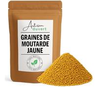 Graines de Moutarde Jaune - Moutarde Douce Entière 100% Naturelle - Pour Pickles, Vinaigres Aromatisés et Moutarde Maison - L’Artisan du Vert (250g)