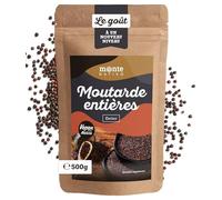Graines de Moutarde noire Monte Nativo (500g) - Graine de Moutarde - Épices aromatiques séchées avec soin, idéales pour Cuisiner et Assaisonner - Arôme et Goût intenses