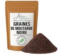 Graines de Moutarde Noire - Moutarde Brune Entière 100% Naturelle - Pour Cuisine, Pickles, Moutarde à l’Ancienne et Condiments - L’Artisan du Vert (100g)