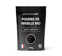 Graines de nigelle bio en Poudre | Pureté certifiée | Qualité supérieure | Agriculture biologique | Fabriqué en France | Nutrition Pro (100, Grammes)