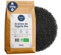 Graines de Nigelle Bio en Vrac - Superaliment, Épice Traditionnelle et Tisane, Immunité et Confort Digestif - Agriculture Biologique - Conditionné en France - Sachet 500 gr (250 Tasses)