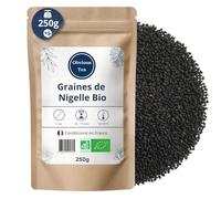 Graines de Nigelle Bio en Vrac - Superaliment, Épice Traditionnelle et Tisane, Immunité et Confort Digestif - Agriculture Biologique - Conditionné en France - Sachet 250 g (125 Tasses)