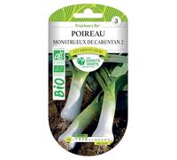 Graines de poireau monstrueux de Carentan 2 BIO Les Doigts Verts