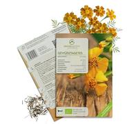 Graines de tagètes aromatiques bio - Graines de tagètes issues de l'agriculture biologique - Plante polyvalente aux fleurs comestibles (100 graines)