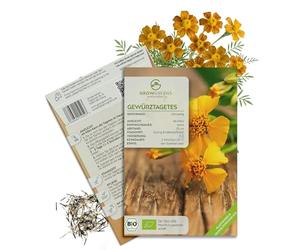 Graines de tagètes aromatiques bio - Graines de tagètes issues de l'agriculture biologique - Plante polyvalente aux fleurs comestibles (100 graines)