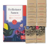 Graines d'herbes médicinales - 12 variétés d'herbes médicinales résistantes pour le jardin, le potager surélevé ou le balcon - traditionnelles & bienfaisantes - kit de semences pour débutants comme pe