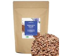 Graines Lin Brun BIO - La Compagnie des Sens - 1kg - Riche en Oméga-3, Fibres & Antioxydants