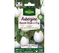 Graines - Vilmorin - Aubergine Blanche Ronde à Œuf - Cuisine du Monde