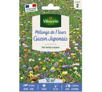Graines - Vilmorin - Gazon Japonais - 10 m² - Mélange de fleurs