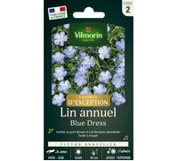 Lin Annuel Blue Dress - Graines d'Exception