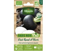 Vilmorin - sachet graines Radis Noir Gros Rond d'hiver BIO