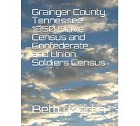 Grainger County, Tennessee 1850 Slave Census and Confederate and Union Soldiers Census