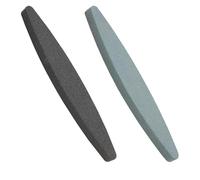 Grains 180 & 240 Pierre à Aiguiser en Alumine&Carbure de Siliciumde 2 Pièces pour Couteaux, Pierre d'Affûtage pour Haches, Sécateurs, Faux et Lames de Tondeuses