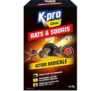 Grains Anti Rats,Souris & Campagnols - Action Rapide - Contient un Amérisant pour une Utilisation Sûre - Prêt à l'Emploi