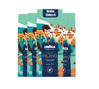 Lavazza, Tales of Milano Grains de café pour machine à expresso, 100% arabica, intensité 7/10, degré de torréfaction clair, 4x250 g, 1kg