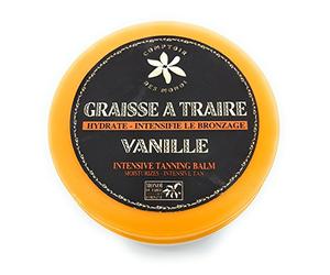 Graisse à traire au monoi de Tahiti - pour un bronzage parfait - Autobronzant - Comptoir du monoi - pour visage et corp - Fabriqué en France - pot 125ml
