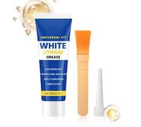 Graisse Au Lithium Blanc Tube,Lubrifiant Véhicule Longue Durée,Graisse Pour Charnières De Porte De Garage | Pour Mécanique Amateur Maison Régulateur Fenêtre Chasse Propriétaire Voiture