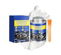 Graisse Blanche Au Lithium - 100 G De Lubrifiant Blanc Polyvalent Avec Brosse | Pour Roulements Charnières Portes De Garage Moteurs Freins, Lubrifiant Pour Rail De Voie, Application Marine Automobile