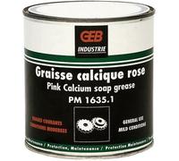 GEB Graisse Rose pour Usage Courants : Graissage des Chaines, mécanismes, gonds… Protège Contre la Corrosion - Boîte 600g