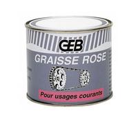 Graisse calcique rose - GEB - n°2 - 320 g - Bonne adhérence et tenue à l'eau